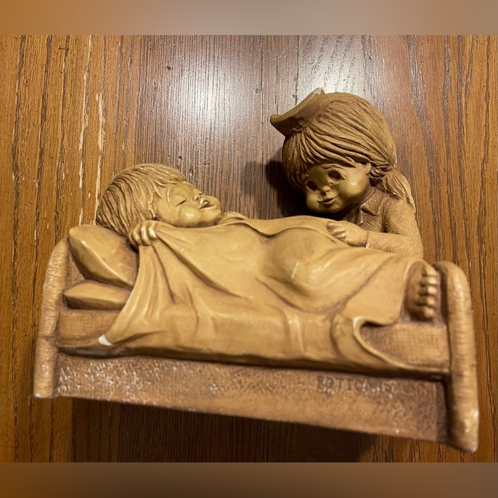 Vintage 1981 “Bottoms Up” Fannykins sculpture by Bill Mack, Nurse House Call